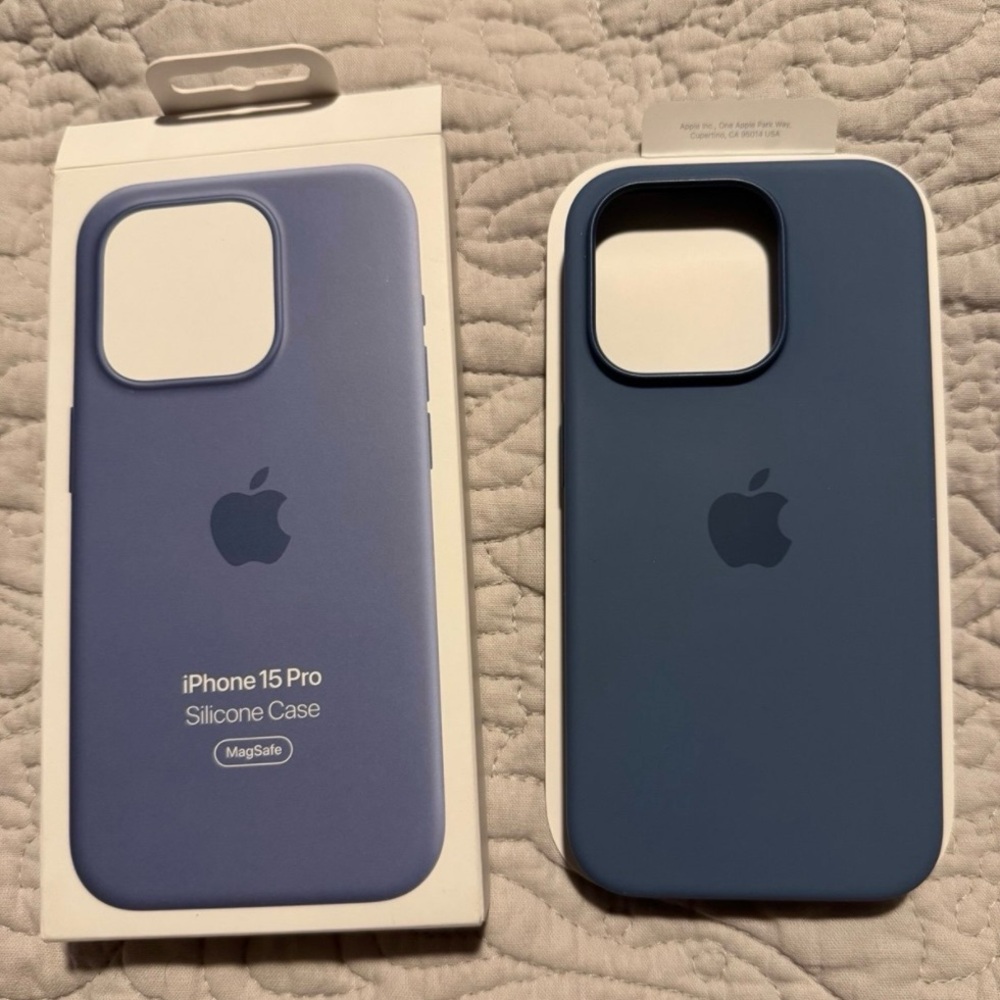 Winter Blue iPhone 15 Pro Silicone Case